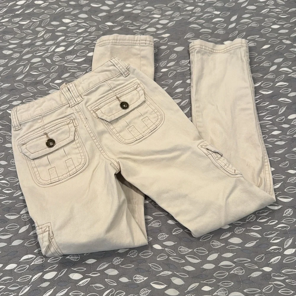 JUSTICE Tan Skinny Cargo Pants, size 8S